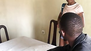 Ebony Student Takes Advantage Of Her Teacher During A Lesson